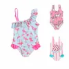 Bébé filles maillots de bain une pièce enfants maillots de bain de créateurs enfant en bas âge enfants bikinis dessin animé imprimé maillots de bain vêtements de plage maillot de bain été C k1cg #