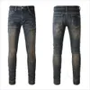 jeans designer jeans para homens jeans de alta qualidade moda mens jeans estilo legal calça designer angustiado rasgado motociclista preto azul jeans slim fit P2