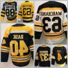 Reverse Man Retro Patrice Bergeron Jersey Brad Marchand David Pastrnak Charlie Mcavoy Tuukka Rask Jake Debrusk Bobby Orr Hockey Black White Hig