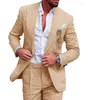 Men's Suits 2024 Loose Size Fashion Versatile Suit Two Piece Set With Single Row One Button Solid Color