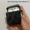 Случаи по сотовым телефонам ins in in in in in apple snake snake apple for airpods pro2 3 2 1 Pro Black Wireless Bluetooth Earphone Box Cover Cover Funda