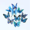 8CM double-layer simulated butterfly stem rod garden lawns potted vase PVC butterfly decorations plugin P243