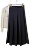 Kjolar ullkoreanska franska 23 a-line kjol halva hög midja paraply smal mid längd stil