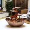 Garden Decorations Relaxation Indoor Waterfall Fountain Tabletop Water LED Light For Home Office Room Desktop Decoration