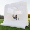 4.5x4.5m (15x15ft) With blower wholesale mariage commercial white bounce house inflatable jumper bouncer bouncing castle playhouse for wedding