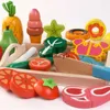 Keukens Speelvoedsel Simulatie Keuken Doen alsof speelgoed Houten Klassiek spel Montessori Educatief Voor kinderen Kinderen Geschenk Snijden Fruit Groente Setvaiduryb2