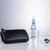 Glassvape666 NC034 Dab Rig Vidro Bong Cachimbos Saco Conjunto 10mm Titânio Cerâmica Quartzo Prego Clip Dabber Ferramenta Calabash Estilo Cerca de 6,81 Polegadas Tubo Bubbler Pro