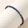 Strand YUOKIAA 4mm Faceted Colored Natural Stone Bracelet Vintage Elegant Yoga Cut Small Bead Gemstone Women's Jewelry Gift