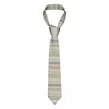 Papillon Cravatta da uomo a zigzag mimetica personalizzata Cravatta da ufficio classica in seta geometrica bohémien