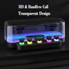 Портативные колонки Беспроводная Bluetooth-колонка RGB-подсветка Динамик Стерео сабвуфер Прозрачная поддержка USB TF Play Звуковая панель Game Soundbox YQ240124