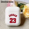 Custodie per cellulari 1 PC N. 23 Jersey MJ Basketballplayer Air Pod Custodia Cover per auricolare wireless per Airpods 12 Airpods3 per Airpods Pro 2 Custodia