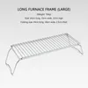 Outdoor-Halterung verdicken Edelstahl Herd Kopf Rack kleine tragbare faltbare verstellbare Grill Topf Racks Kochgeschirr für Outdoor-Camping MHY027-