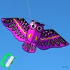 Аксессуары для воздушного змея 3D Сова Воздушный змей Детские игрушки Забавные виды спорта на открытом воздухе Классическая активная игра с хвостом Игрушки для детей Раннее обучение Обучающие