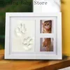 born Baby Hand Foot Print DIY Po Frame with Mold Clay Imprint Kit Non-toxic Baby Souvenirs Baby Milestone Decor Gifts 240122