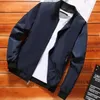 Giacche da uomo giacca da colletto con cerniera cardigan con cappotto da baseball inverno tasca elastico