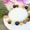 MG1905 8 mm matt bild Jasper Amazonite Tiger Eye Lava Stone Mixed Gemstone Armband Womens Essential Oil Diffuser smycken