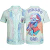 6 мужских спортивных костюмов, мужские гавайские пляжные комплекты, рубашки для отдыха для мужчин и женщин, шорты с цветным принтом, комплект #06