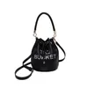 Die Bucket Brand Designer Crossbody Bag für Frauen Stringhandbühne Taschen Ladies Fashion Cross Body Geldbeutel Frau Bolsa Accesso311p