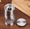 Manual Pepper Mill Salt Shakers One-handed Pepper Grinder Stainless Steel Spice Sauce Grinders Stick Kitchen Tools SN5343