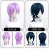 Synthetic Wigs DIFEI Synthetic Black Red Pink Short Straight Hair For Boy Party Heat Resistant Fake Hair Mullet Fish Head Type Men Cosplay WigsL240124