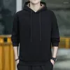 Sweatshirts Herenhoodies Herfst Winter Trui Klassieke zwarte hoodie voor heren Casual sport Trui met lange mouwen Losse sporttops