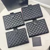 Caviar Leather CC Notebook حامل بطاقة الائتمان مع مربع كبير أجندة صغيرة تغطية خطاب محفظة مصمم نساء ب مقاومة للماء ملاحظات اجتماع التقويم HDM