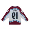 Sakic Joe Stitched Hockey Jersey Mitchell Ness 2000-01 Men Men soute s-3xlレトロジャージ84 Hig