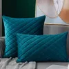 Taie d'oreiller en velours pour la maison, housse décorative multicolore en option, housse de coussin Simple en diamant pour canapé