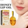 Lip Gloss Honey Peach Flavored Lip Oil Lovely Honey Pot Lip Balm Long Lasting Moisturizing Clear Liquid Lipstick LipGloss Makeup Cosmetics