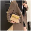 2024 Hot Selling Handbag Luxury Designer Bag Lychee Pattern Women's Bag Versatile Liten Square Bag Casual Shoulder Crossbody Påsar