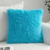 Solidne miękkie puszyste pluszowe poduszka sofa dekoracyjna poduszka domowa domowa poduszka kudła futra poduszka do domu dekoracja tkaniny 240123