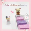 Tastiere Esc Keycap Carino Rilakkuma Tastiera meccanica Regalo personalizzato Trasparente Creativo Orso Decorazione Cap Drop Delivery Computer N Ot8Da