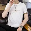 designerka koszulka Summer Luksusowa marka z krótkim rękawem T-shirt Ice Shreds Men Tshirt Tee Black White Mens Ubrania