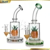 Yaratıcı dab teçhizat cam bong nargile sigara boru 9 inç ananas percolator bong yüksek borosilikat cam fıskık su borusu 14mm eklem