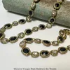 Комплект ожерелья и серег, модные ювелирные изделия из обсидиана, высокое качество, изысканные драгоценные камни, браслет-бабочка для женщин, подарок, испанский романтический