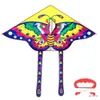 Kite Accessories Butterfly Kite with Handle Line Children Kite Flying Toy Easy Control Ripstop Nylon Birds Eagle Kite Outdoor Toys Kites Toys