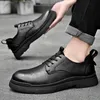 Mäns äkta läderklänningskor Högkvalitativ solid Oxford -skor för män Casual Formal Flats italienska design Comfy Men Shoes 240118