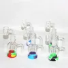 hookahs Ash catcher 14 18 mm joint ashcatcher 45 degree angle clear for Water Glass Recycler oil rig bong pipes LL