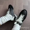 Pure Original Counter Level Yang Mi Mesmo Estilo Pequeno Sapatos de Beisebol Perfumados Couro Genuíno Preto Diamante Estampado Sapatos Esportivos e de Lazer Sapatos de Canal