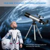 Télescopes Télescope astronomique pour enfants professionnel réfléchissant Spyglass éducation Science débutants monoculaire avec trépied Camping voyage cadeaux YQ240124