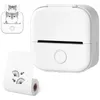 Upgrade Fast Printing Portable Mini Thermal Printer Wireless Bluetooth Po Easy To Use (White)