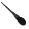 Makeup Brushes Black Goat Hair Rattan Twining Big Powder Blush Brush Soft Dense Concealer Italy Kabuki Beauty Face Tools