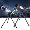 テレスコープHDハイチルドレントリポード科学実験天文学的な望遠鏡スターゲイング双眼学生教育機器YQ240124