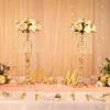 Crystal Flower Vase Stand Wedding Centerpieces For Table Gold Flower Stand Crystal Flower Stand Wedding Centerpieces