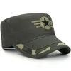 Unisex Katoen Militaire Caps Cadet Army Caps Vintage Flat Top Cap Militaire Cadet Cap Golf Dad Hat Verstelbare Army Caps