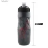 Vattenflaskor Burar Bolany Cykel Vattenflaska Dubbelskikt Portable Ice Sports Kettle Mountain Climbing PP Water Cup Outdoor Cycling Kettle 610Mll240124