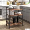 Kitchen Furniture Bar Cart 3-Tier Wedding Anniversary Housewarming Home Kitchen Coffee Drop Delivery Home Garden Furniture Home Furnit Otxyl