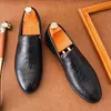 Krokodilpatroon Loafer Schoenen voor Heren PU Effen Kleur Mode Veelzijdige Dagelijkse Heren Heren Casual Schoenen