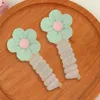 Hair Accessories Children Elastic Telephone Line Ring Flower Rope Rubber Straight Bands Plastic Ties High Ponytail Holder