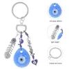 Chaveiros Evil Eye Keychain Pingente Carro Mulheres Acessório